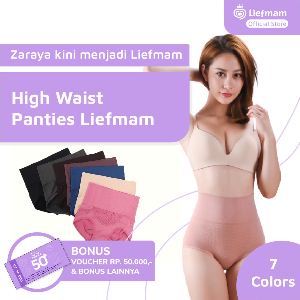 High Waist Panties Liefmam (Zaraya) - CD High Waist Anti Pantat Kendur