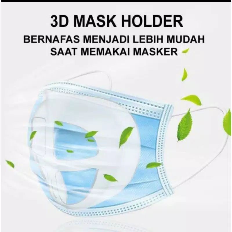 P2 Penyangga Masker 3D Sirkulasi Udara | Braket Holder Masker Silikon Penyanga Masker Mudah Bernafas