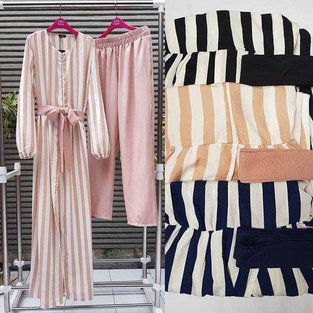 Setelan Celana Salur By Extu