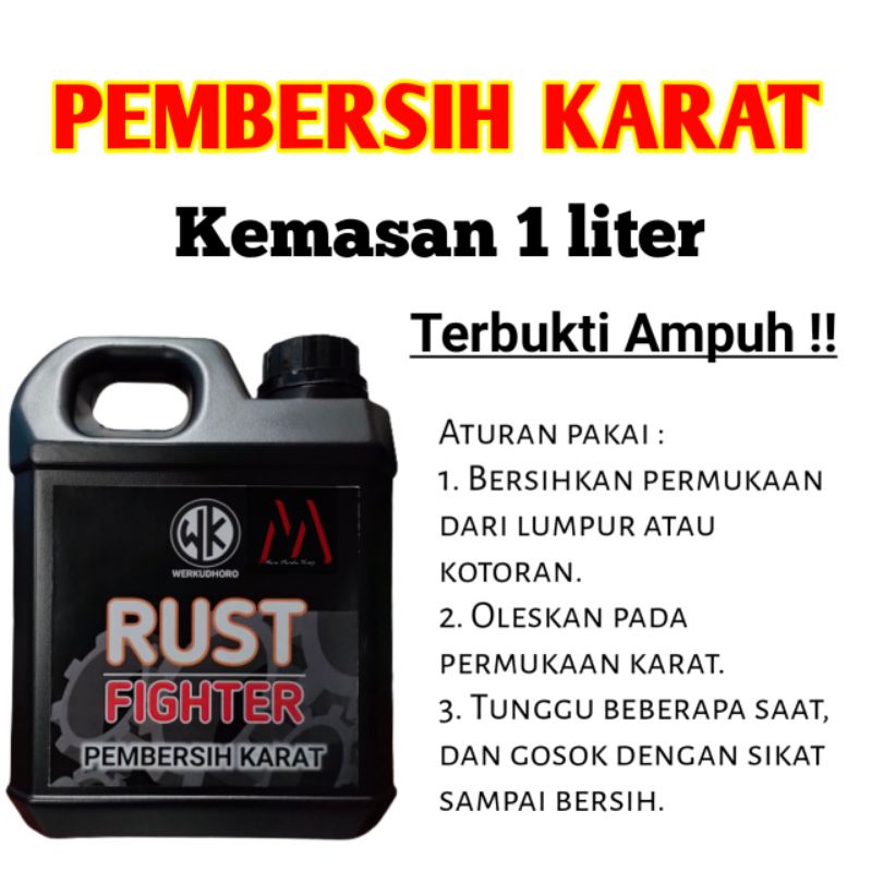 Pembersih Karat 1 liter Ampuh untuk Besi Baja Almunium Stainless Chrome