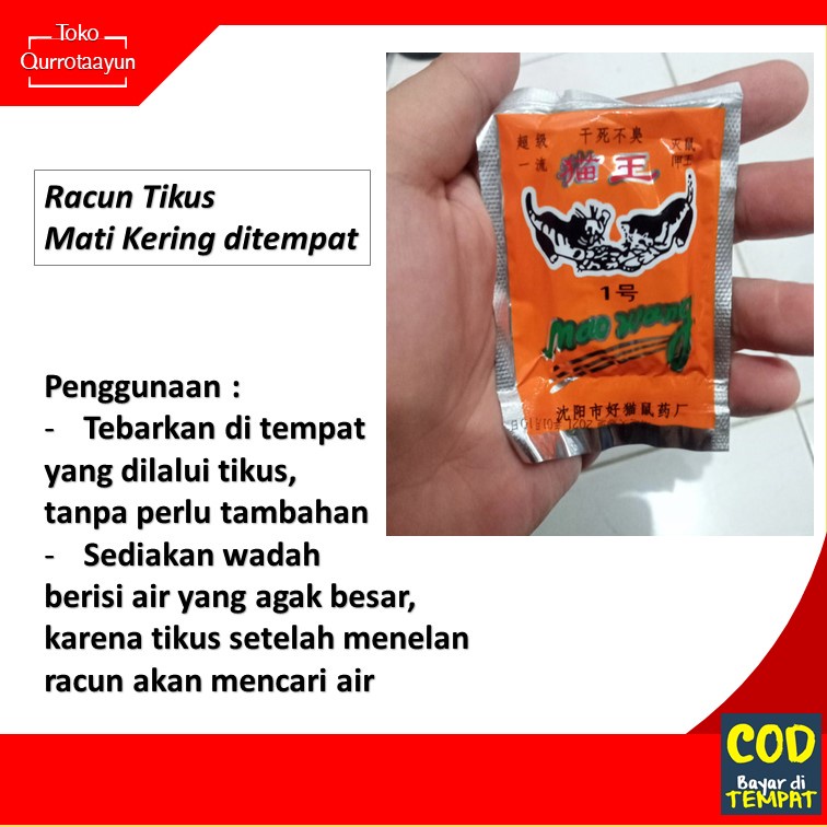 Jual Obat Racun Pembasmi Pembunuh Tikus Curut Mati Kering Ditempat