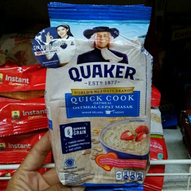 

Havermout 200 gr Quaker oatmeal oat utuh