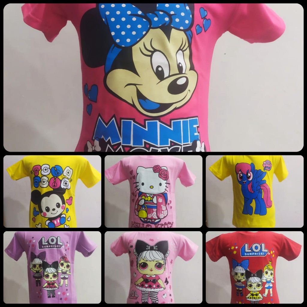 KAOS ANAK/KAOS ANAK KARAKTER PEREMPUAN/KAOS ANAK KAOS ANAK PEREMPUAN/KAOS ANAK PEREMPUAN