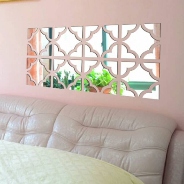 Dekorasi rumah wallstiker mirror kaca