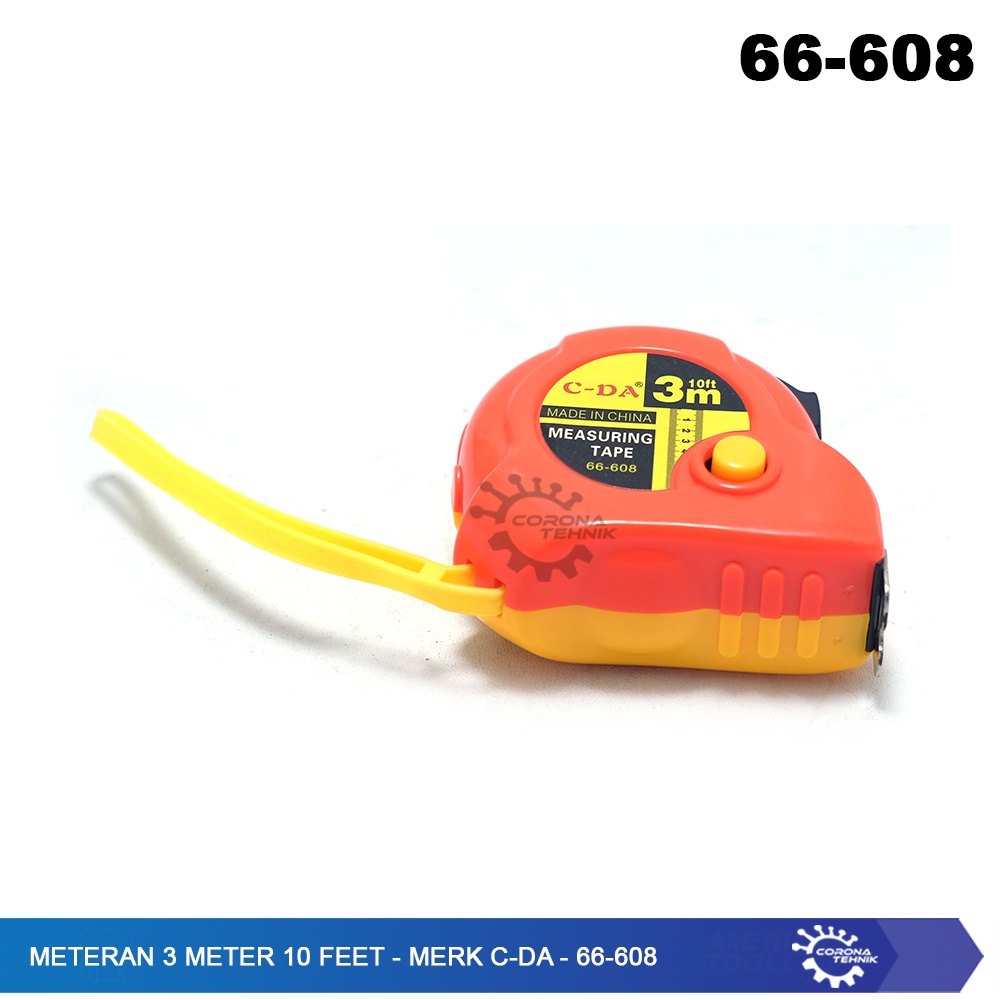 Meteran 3 Meter 10 Feet - Merk C-DA - 66-608