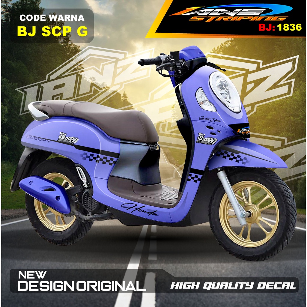 VARIASI STIKER SCOOPY FULL BODY DESAIN TERBARU  / STIKER SCOOPY FULL BODY / STIKER MOTOR SCOOPY NEW DESAIN / STIKER MOTOR TERMURAH