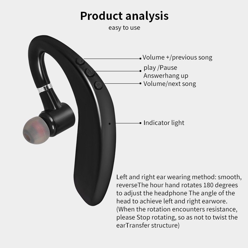 Headset Bluetooth - Earphone Wireless S109 Best Quality