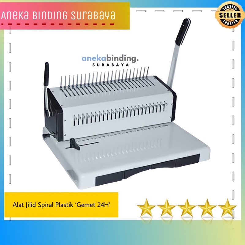 

MESIN SPIRAL PLASTIK F4 , GEMET 24H