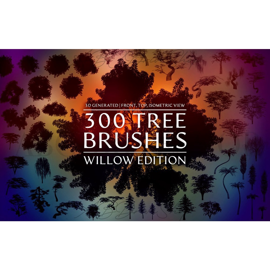 Procreate Brush - Willow Tree Procreate Brushes