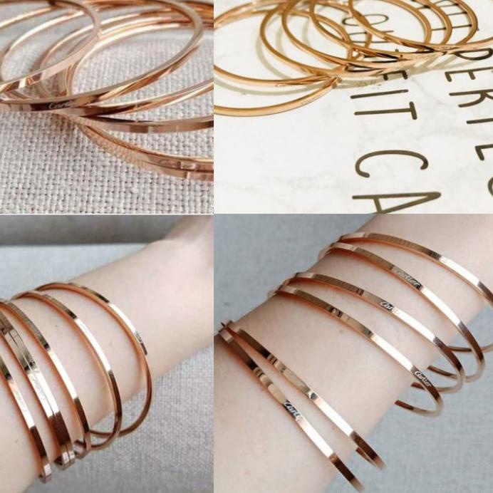 ♛ GELANG KERONCONG TITANIUM GELANG KERONCONG WANITA BLINK ➢