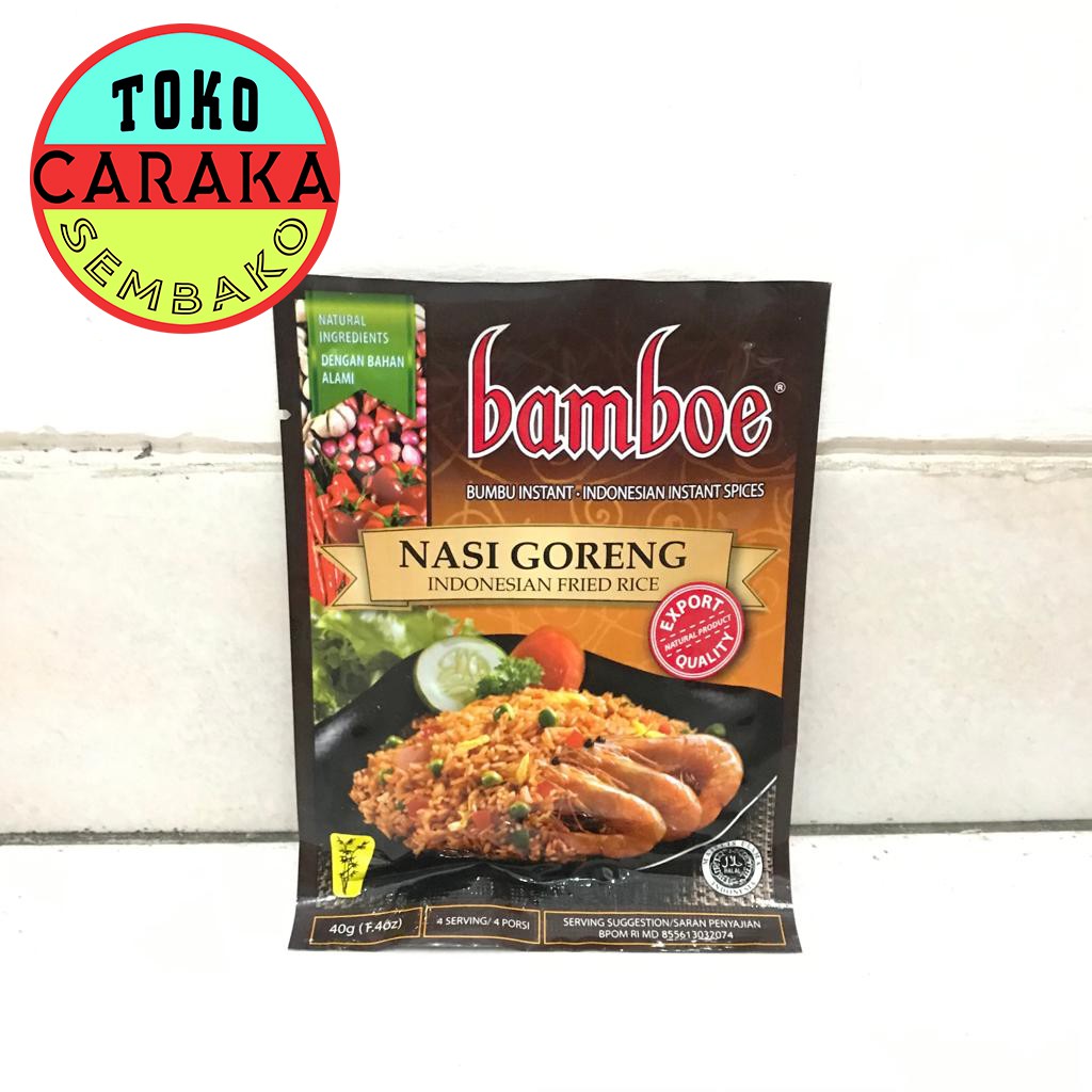 

BAMBOE Bumbu Nasi Goreng 40g - Indonesian Fried Rice Instant Spices