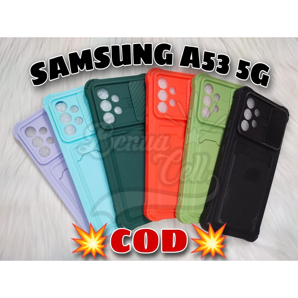 SAMSUNG A53 5G, A73 5G SOFTCASE SLIDING KAMERA SLOT CARD CASE SLIDE CAMERA + SLOT CARD - BC