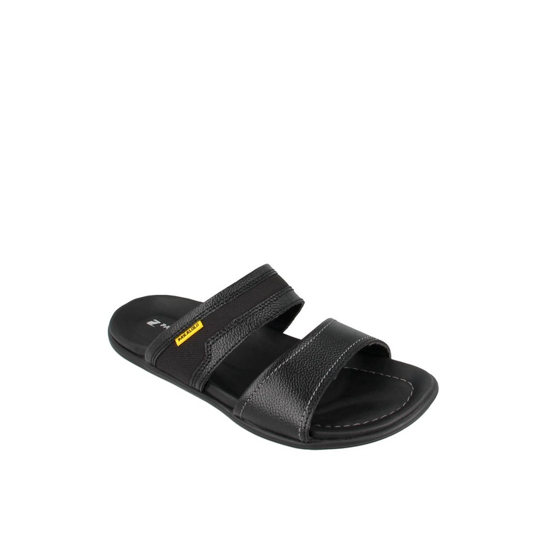 SANDAL SLIDE PAKALOLO PRIA ORIGINAL CASUAL KULIT ASLI HITAM PB40