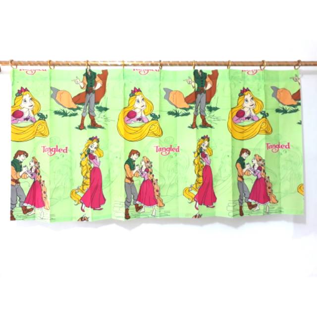 Gorden hordeng jendela pendek kecil_Washtafel westafel kolong dapur TANGLED ukuran 150 x 70 cm