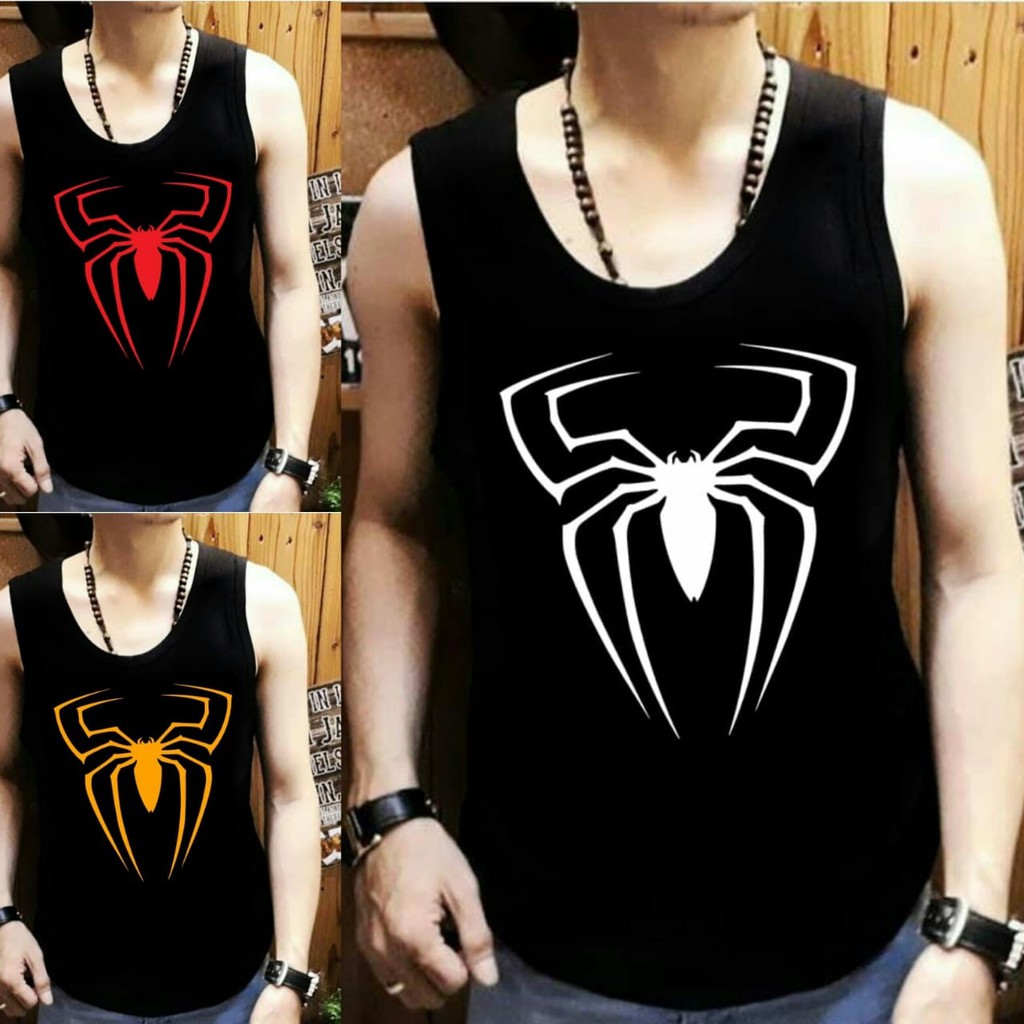 Singlet Lekbong Pria Spider Ada 3 warna