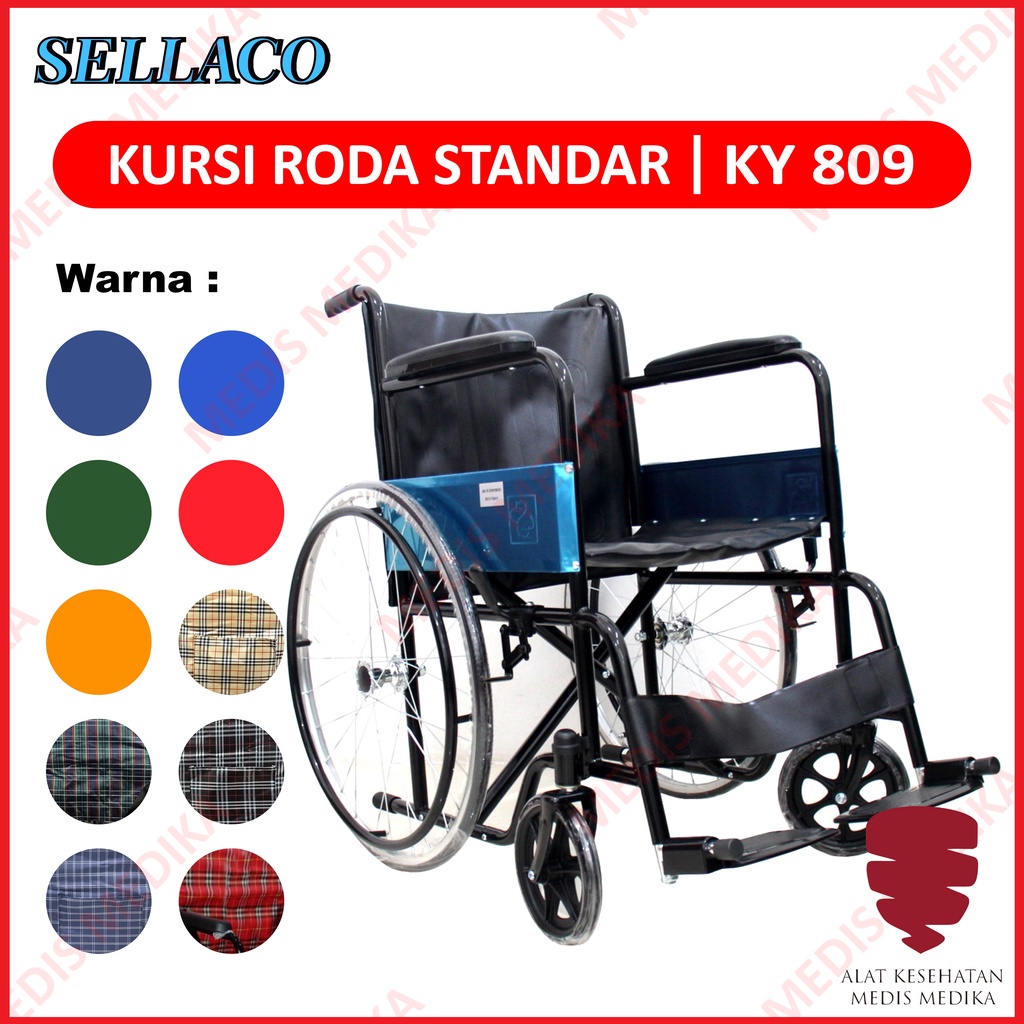 Kursi Roda Sella KY809 KY 809 Standar Alat Bantu Jalan Rumah Sakit