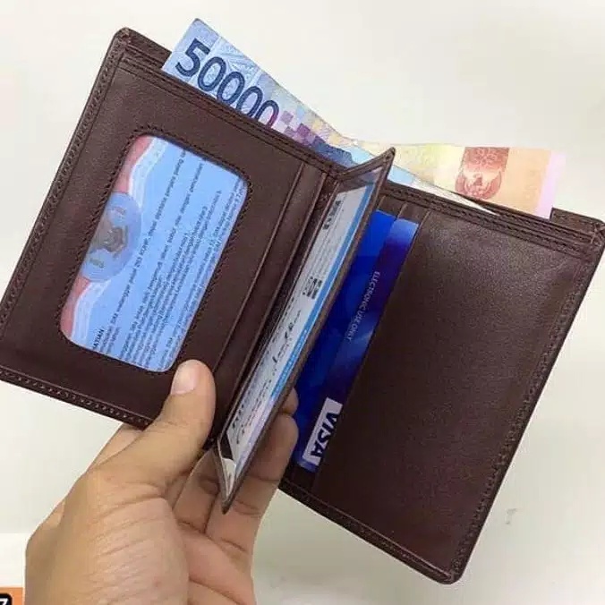 Dompet Kulit Pria 100% Kulit Sapi Asli Garut