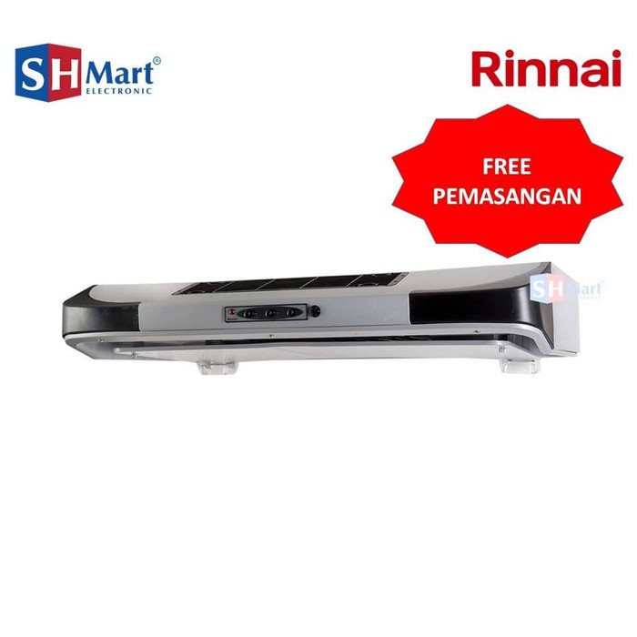 COOKER HOOD RINNAI WITH ION SLIM 90 CM RH-90ERI (MEDAN FREE INSTALL)