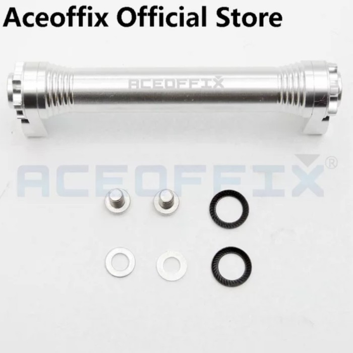 ACEOFFIX EXTENDER EASY WHEEL BROMPTON EXTENSION BAR EASY WHEEL SILVER