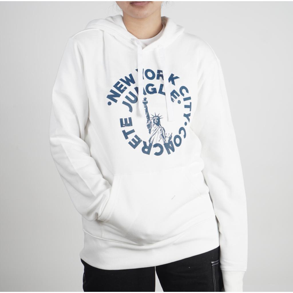 HOODIE AEROPOSTALE PULL OVER-white