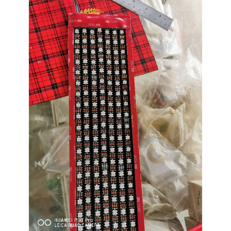 Lampu Strobo Running Text WIFI Kaca Depan