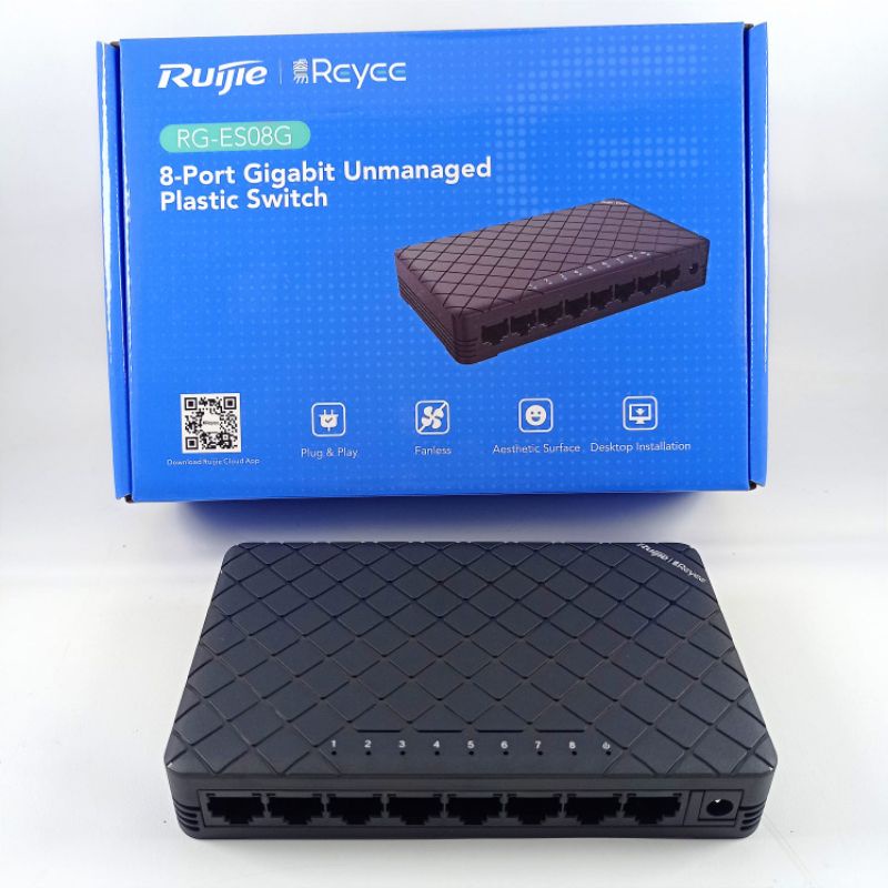 SWITCH HUB REUJIE RG-ES08G 8 PORT