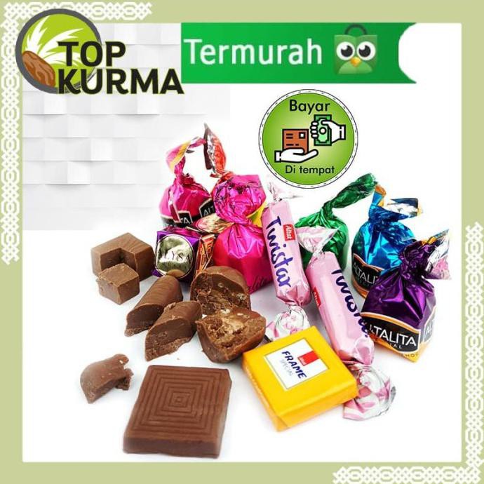 

Coklat Arab 1kg Chocolate Manis Mix 1kg oleh oleh haji umroh import STOK TERBATAS Kode 1070