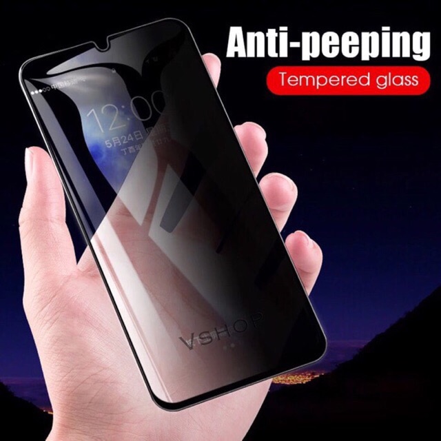 TEMPER GLASS SAMSUNG A30 - A30S ANTY SPY 5D FULL SCREEN COVER