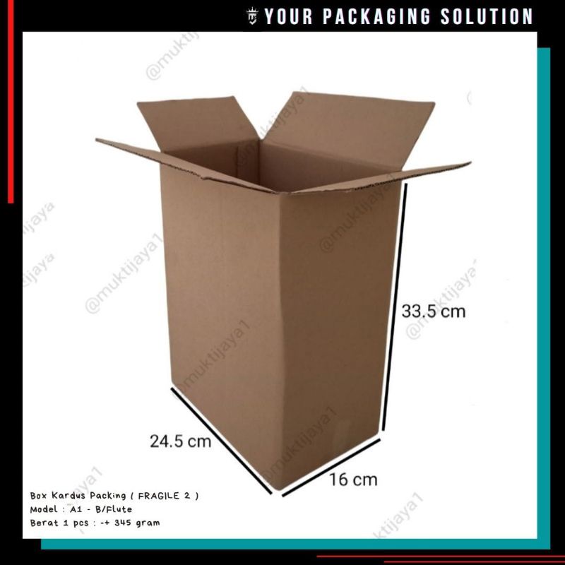 

Box Fragile 2 • 24.5x16x33.5cm • Kotak/Kardus/Karton