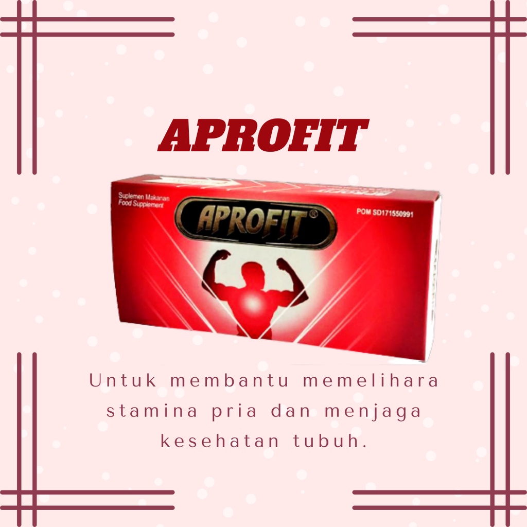 APROFIT SUPLEMEN STAMINA DAN MENJAGA KESEHATAN