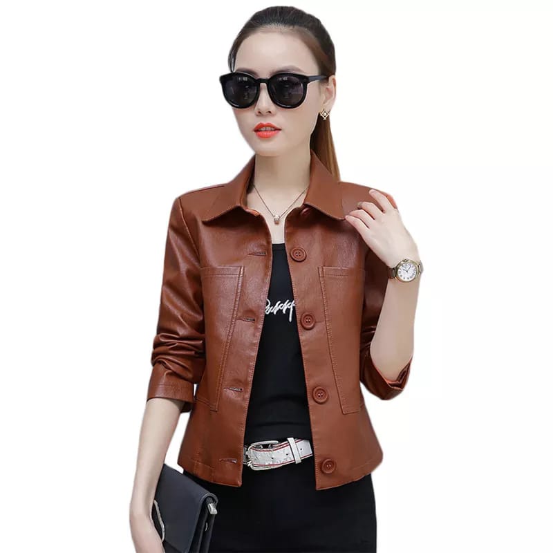Jaket kulit wanita jaket motor jaket kulit wanita terbaru jaket kulit domba asli 100% jaket kulit wa