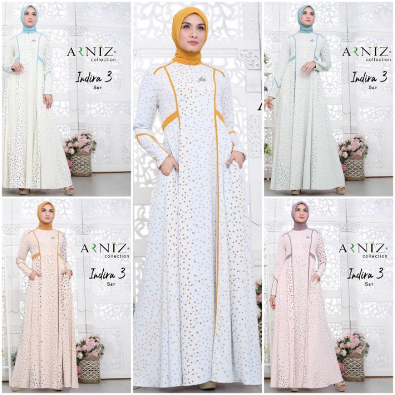 Indira Set series 3 polkadot arniz terbaru