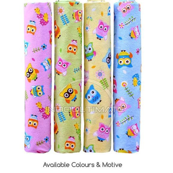 LAng5ung Krm5 KAHATEX PREMIUM Bedong Bayi Flanel 3pc JUMBO 110x80cm BC-205 Alas Bayi (RANDOM MOTIF