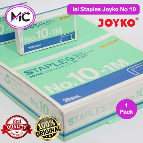 Isi Staples Kecil Sedang Besar Isi Stapler no 3 dan no 10  Joyko Refill Hekter Staples Cekrekan Jepretan Alat Tulis Kantor Sekolah