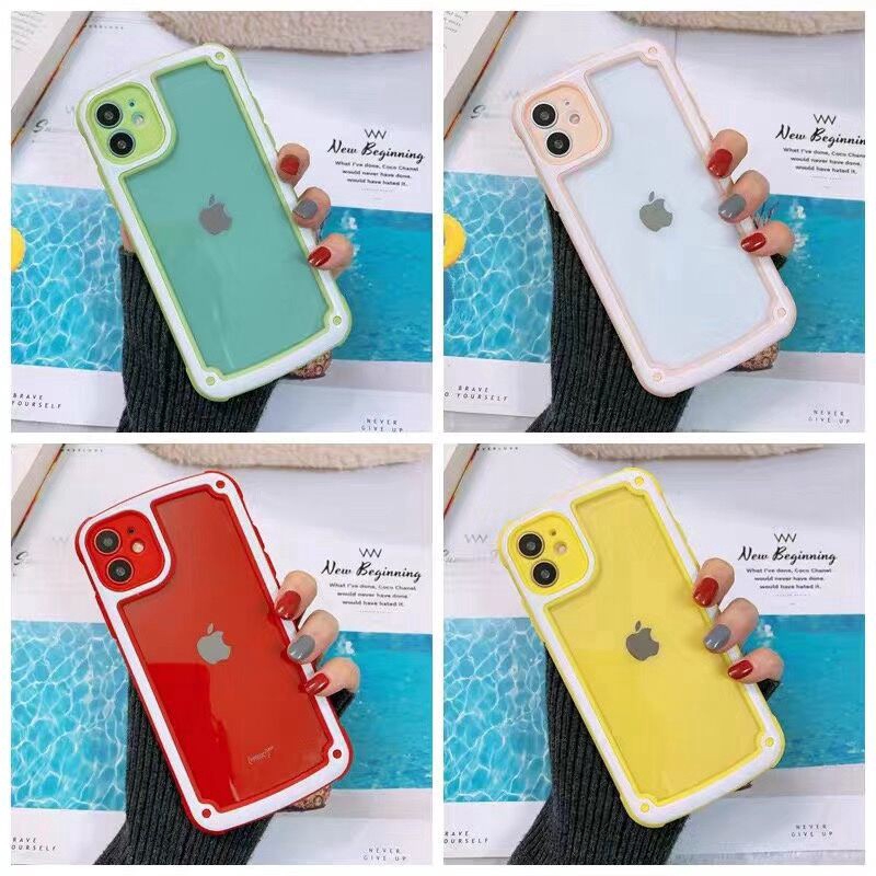 Case Bahan TPU Warna Permen Untuk iPhone SE2 6 6s 7 8 Plus X XS Max XR 11 Pro Max