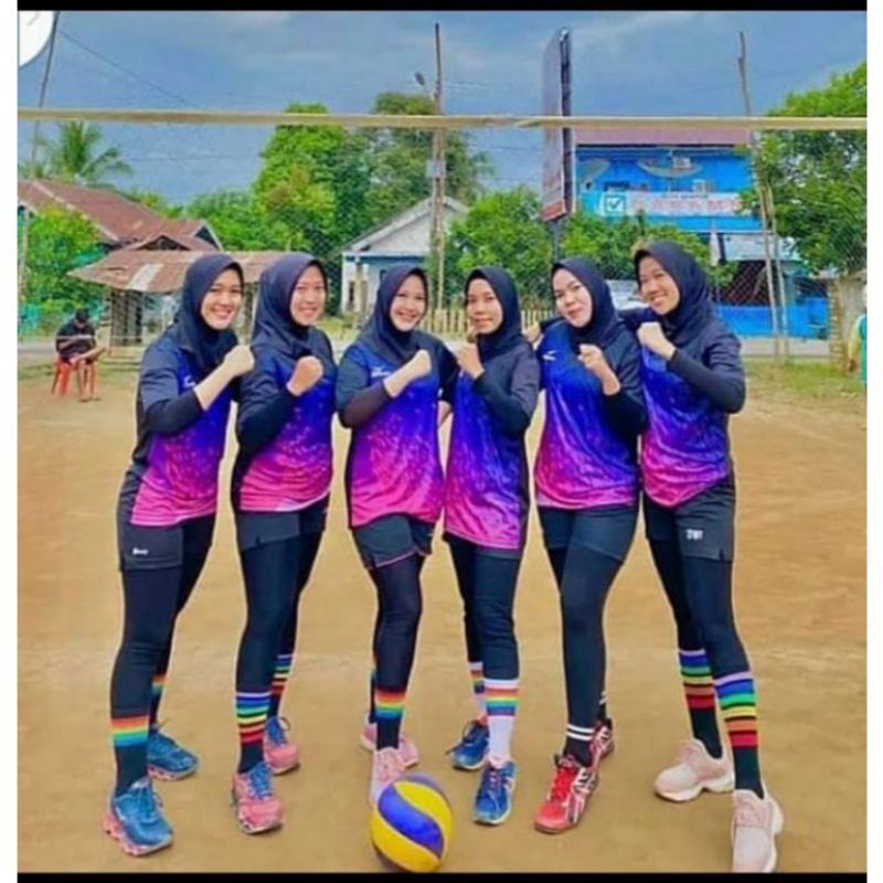 KAOS OLAHRAGA WANITA BAJU VOLLY WANITA KAOS VOLLY