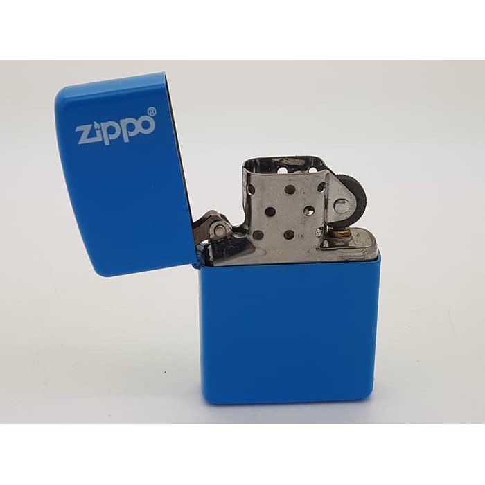 terbaru KOREK API ZIPPO POLOS BIRU MUDA