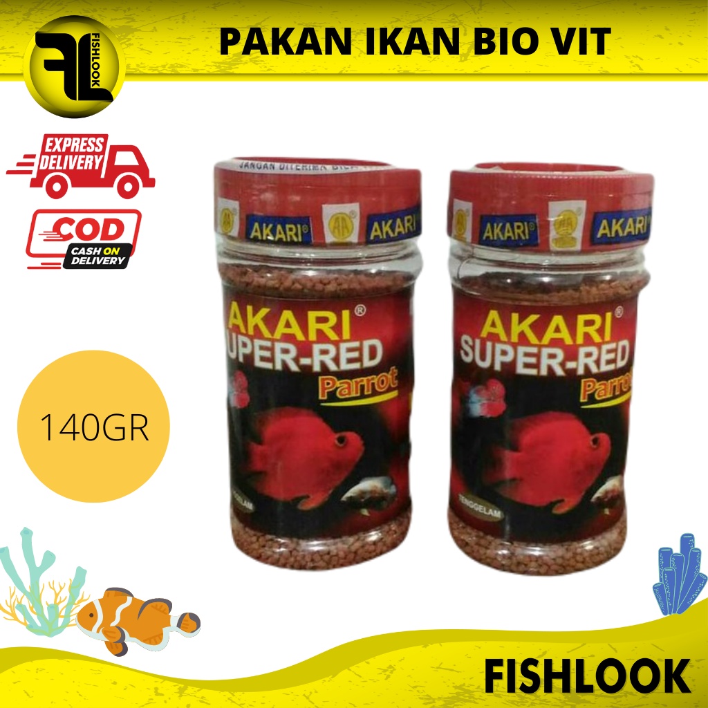 Akari Super Red 140g Pelet Parrot