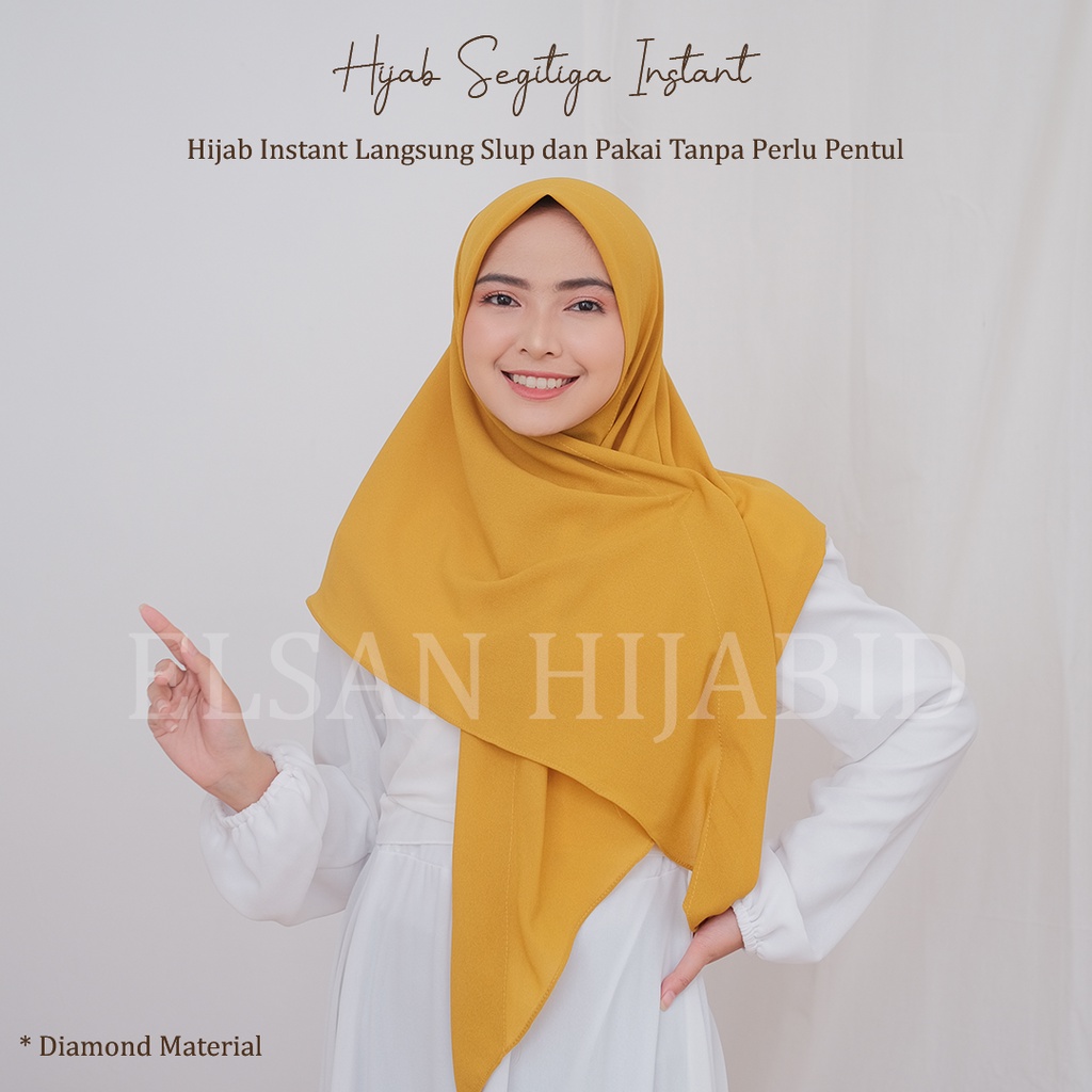 Jilbab Segitiga instan / Real pict sesuai gambar