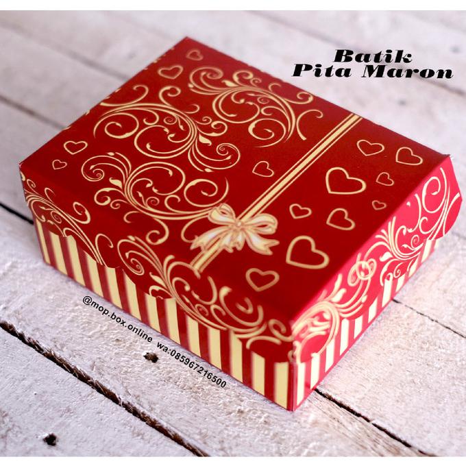 

paling diminati] 50pcs Dus Roti Kotak Kue Cantik R3A Batik PITA Kotak 14x10 Box Jajan