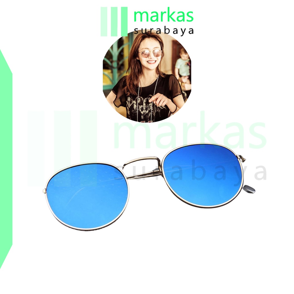 MARKAS K708 Kacamata Pantai Wanita Kacamata Hitam Pria Sunglasses Fashion Unisex