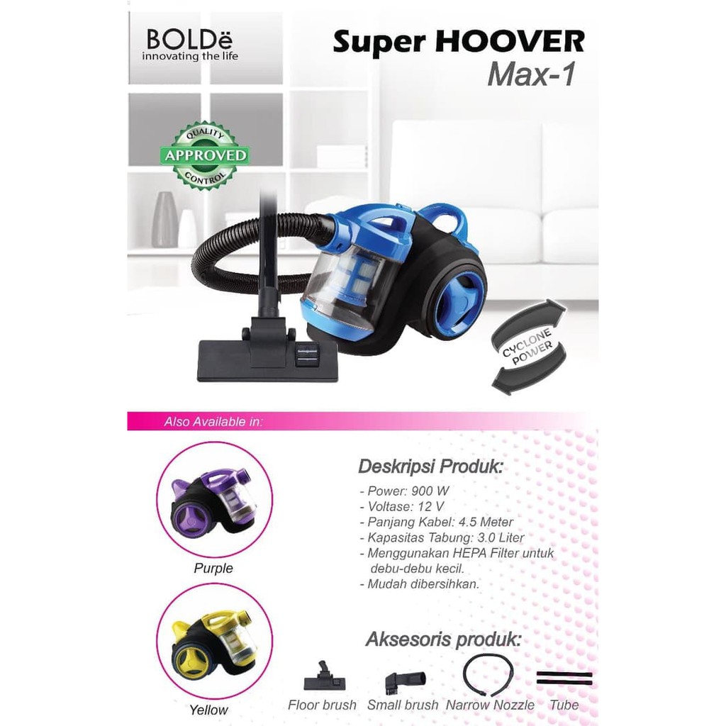 Bolde Vacuum Cleaner Super Hoover Max-1