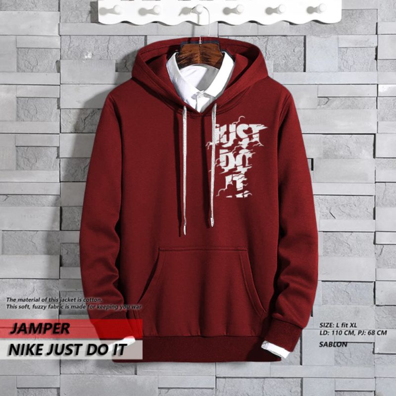HOODIE JUST DO IT / JEMPER JUST DO IT / HOODIE KEREN / HOODIE MURAH