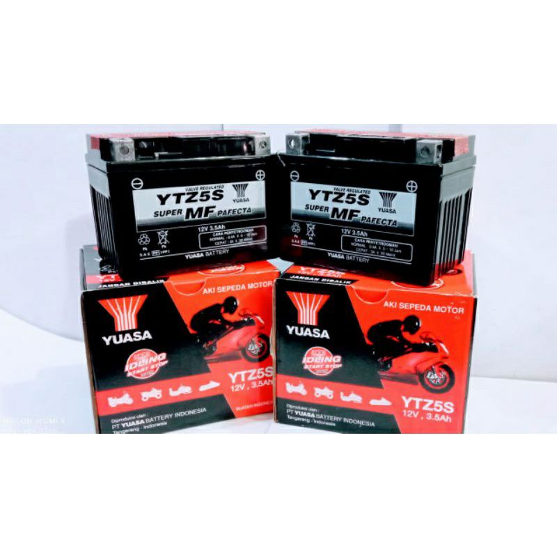 AKI KERING MOTOR HONDA BEAT, REVO YUASA YTZ5S ORIGINAL