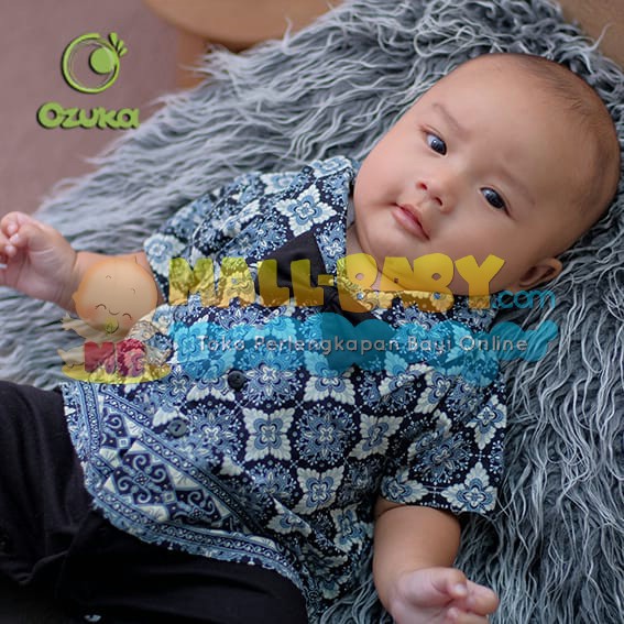 Romper Batik Bayi Keren Baju Batik Bayi Laki Laki Ozuka (LF3)