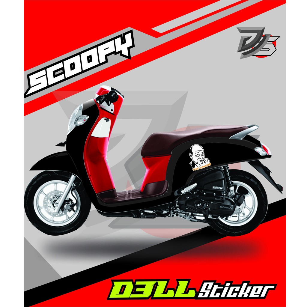 STICKER KAKEK SUGIONO SCOOPY. VESPA. CUTTING STICKER KAKEK SUGIONO