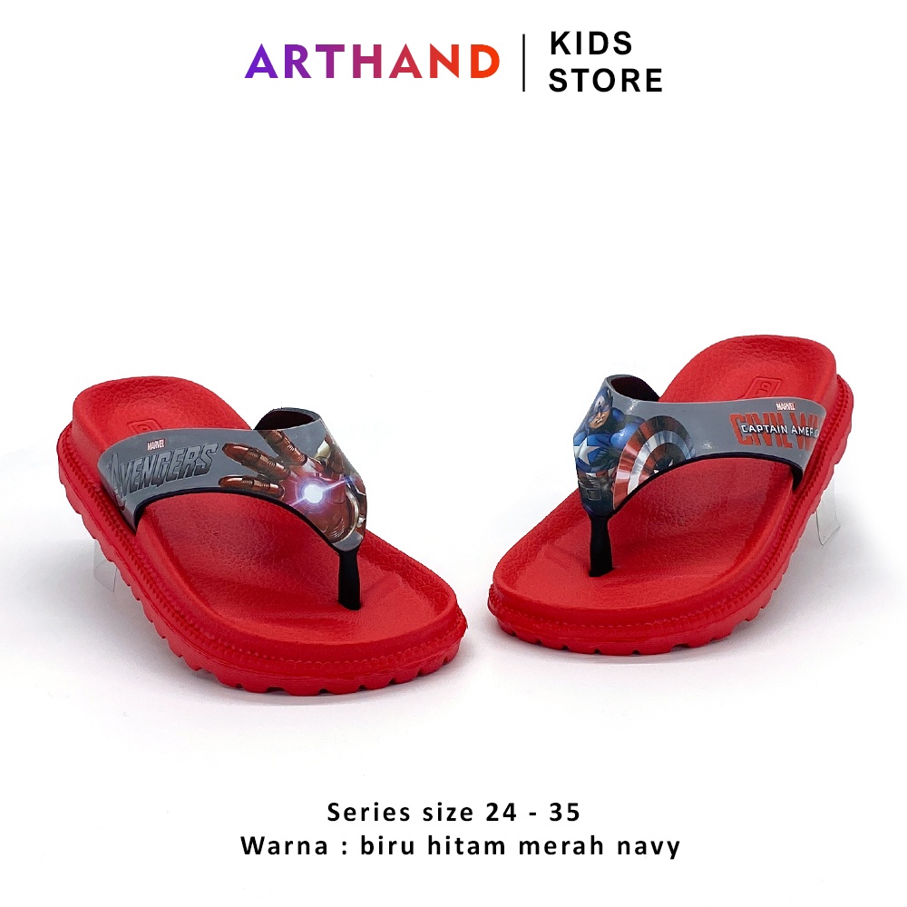 Arthand 01 - Sandal Anak Laki-laki Model Jepit Bergambar CA Keren