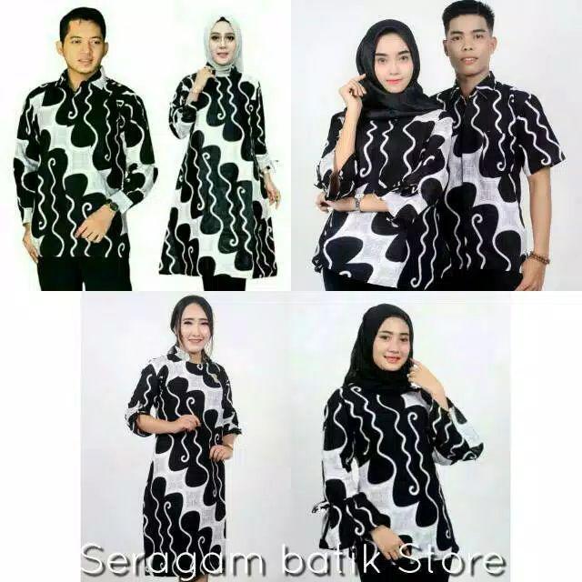 Batik Couple Ulir Putih