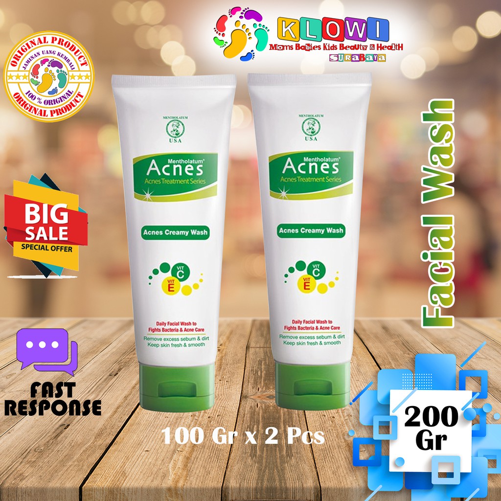 Acnes Creamy Wash 1 Pcs 100gr / Facial Wash / Anti Bakteri / Oil Control