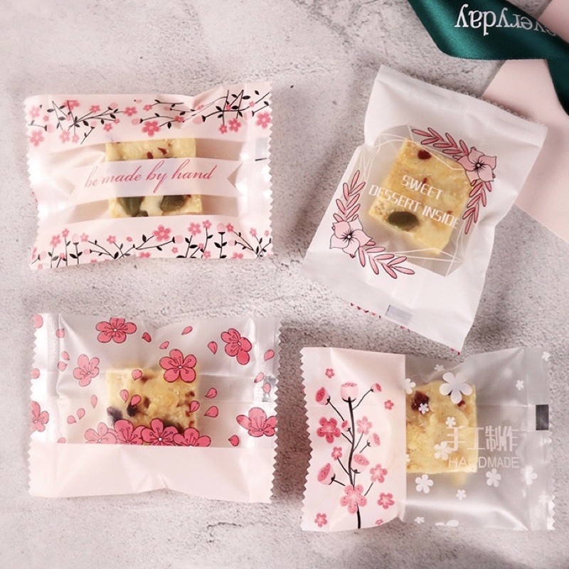 

cookies Packaging Kemasan Kue Floral Sakura